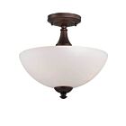 Plafonnier Nuvo Lighting 60-5144 3-Lumières Série Patton Bronze Prairie