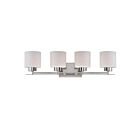 Vanité Nuvo 60-5204 4-Lumières Parallel Nickel Poli