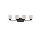 Vanité Nuvo 60-5304 4-Lumières Parallel Bronze Antique
