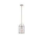 Mini Suspendu Nuvo Lighting 60-5332 1-Lumière Série Ginger Nickel Brossé