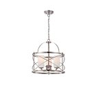Luminaire Suspendu Nuvo Lighting 60-5333 3-Lumières Série Ginger Nickel Brossé