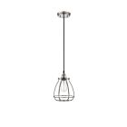 Mini Suspendu Nuvo Lighting 60-5401 1-Lumière Série Vintage Nickel Poli