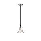 Mini Suspendu Nuvo Lighting 60-5411 1-Lumière Série Vintage Nickel Poli