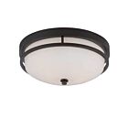 Plafonnier Nuvo Lighting 60-5586 2-Lumières Série Neval Bronze Sudbury