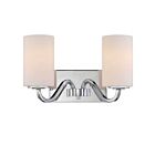 Vanité Nuvo 60-5802 2-Lumières Willow Nickel Poli