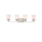 Vanité Nuvo 60-5874 4-Lumières Laguna Nickel Brossé