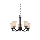 Chandelier Nuvo Lighting 60-5925 5-Lumières Série Laguna Bronze Forest