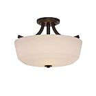Plafonnier Nuvo Lighting 60-5926 2-Lumières Série Laguna Bronze Forest