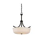 Luminaire Suspendu Nuvo Lighting 60-5927 4-Lumières Série Laguna Bronze Forest