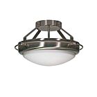 Plafonnier Nuvo Lighting 60-609 2-Lumières Série Polaris Nickel Brossé