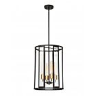 Suspendus à tige Nuvo Lighting 60-6415 Payne 4-lumières 240w bronze de minuit