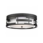 Plafonnier Nuvo Lighting 60-6434 Lansing 3-lumières 180w noir texturé