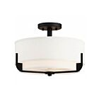 Plafonnier semi encastré Nuvo Lighting 60-6545 Frankie 3-lumières 300w bronze vieilli