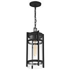 Lanterne suspendue extérieure Nuvo Lighting tofino 60-6574 1-lumière 60W noir texturé