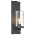 Petite applique murale incandescente Nuvo Lighting indie 60-6578 1-lumière 60W noir texturé