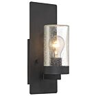 Applique murale incandescent Nuvo Lighting indie 60-6579 1-lumière 60W noir texturé