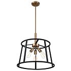 Suspendu à tige Nuvo Lighting chassis 60-6642 3-lumières 180W cuivre brossé