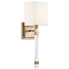 Applique murale incandescent Nuvo Lighting tompson 60-6681 1-lumière 60W laiton bruni