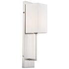 Applique murale incandescent Nuvo Lighting vesey 60-6691 1-lumière 60W nickel brossé