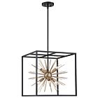 Suspendu à tige Nuvo Lighting spirefly 60-6730 6-lumières 360W noir mat