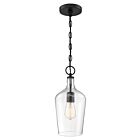 Suspendu à chaîne Nuvo Lighting hartley 60-6749 1-lumière 100W noir mat