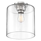 Plafonnier semi encastré Nuvo Lighting chantecleer 60-6778 1-lumière 60W nickel poli