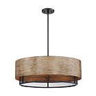 Suspendu à tige Nuvo Lighting barrique 60-6980 5-lumières 60W noir