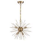 Chandelier sur chaîne Nuvo Lighting cirrus 60-6992 6-lumières 360W laiton vintage