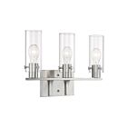 Vanité Nuvo Lighting 60-7173 Sommerset 3-Lumières 180W Nickel brossé
