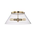 Grand plafonnier Nuvo Lighting Dover 60-7422 180W 3 lumières laiton vintage