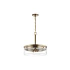 Suspendu Nuvo Lighting Intersection 60-7530 180W 3 lumières laiton bruni