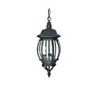 Lanterne Extérieur Nuvo Lighting 60-896 3-Lumières Série Central Park Noir Texturé