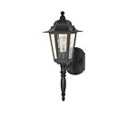 Applique Murale Extérieur Nuvo 60-987 1-Lumière Cornerstone Noir Texturé