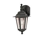 Applique Murale Extérieur Nuvo 60-990 1-Lumière Cornerstone Noir Texturé