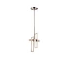 Mini Suspendu Nuvo Lighting 62-106 1-Lumière Série Frame Nickel Brossé