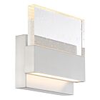 Applique murale moyenne LED Nuvo Lighting ellusion 62-1502 1-lumière 15W nickel poli