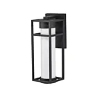 Lanterne murale LED de taille moyenne Nuvo Lighting Ledges 62-1611 6W noir mat