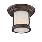 Plafonnier Extérieur Nuvo Lighting 62-633 1-Lumière Série Bethany Bois d'Acajou