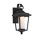 Applique Murale Extérieur Nuvo 1-Lumière 62-821 Série Essex LED Noir
