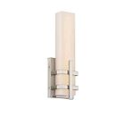 Vanité Nuvo 1-Lumière 62-871 Série Grill LED Nickel Poli