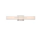 Vanité Nuvo 1-Lumière 62-872 Série Grill LED Nickel Poli