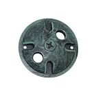 Plaque de montage moulée pour 2 lumières Nuvo Lighting SF76-668 vert-de-gris antique