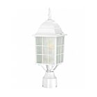 Lampe sur poteau extrieur Nuvo Lighting 60-4907 1-Lumière Série Adams Blanc