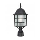 Lampe sur poteau extrieur Nuvo Lighting 60-4909 1-Lumière Série Adams Textured Black