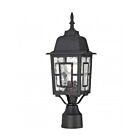 Lampe sur poteau extrieur Nuvo Lighting 60-4929 1-Lumière Série Banyon Textured Black