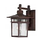 Lanterne murale extrieur Nuvo Lighting 60-4958 1-Lumière Série Cove Neck Rustic Bronze