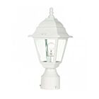 Lampe sur poteau extrieur Nuvo Lighting 60-546 1-Lumière Série Briton Blanc
