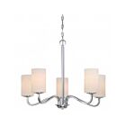 Chandelier Nuvo Lighting 60-5805 5-Lumières Série Willow Nickel Poli