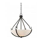 Luminaire Suspendus Nuvo Lighting 60-6125 4-Lumière Série Sherwood Noir de fer