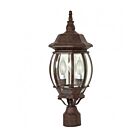 Lampe sur poteau extrieur Nuvo Lighting 60-898 3-Lumières Série Central Park Textured Black